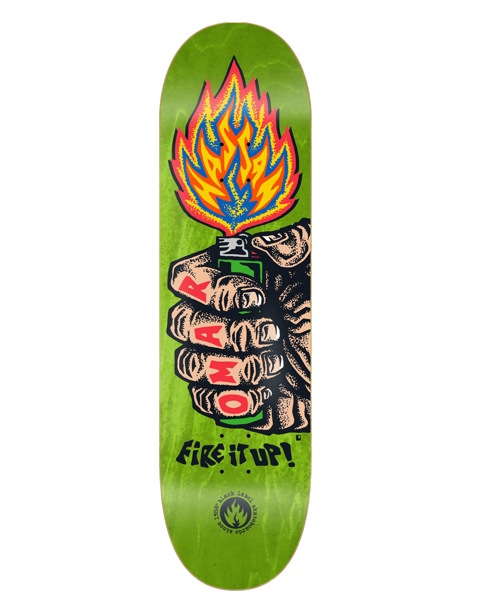 （Bender）BLACK LABEL FIRE IT UP Deck Heritage-sktbds - Omar Hassan “FIRE IT UP