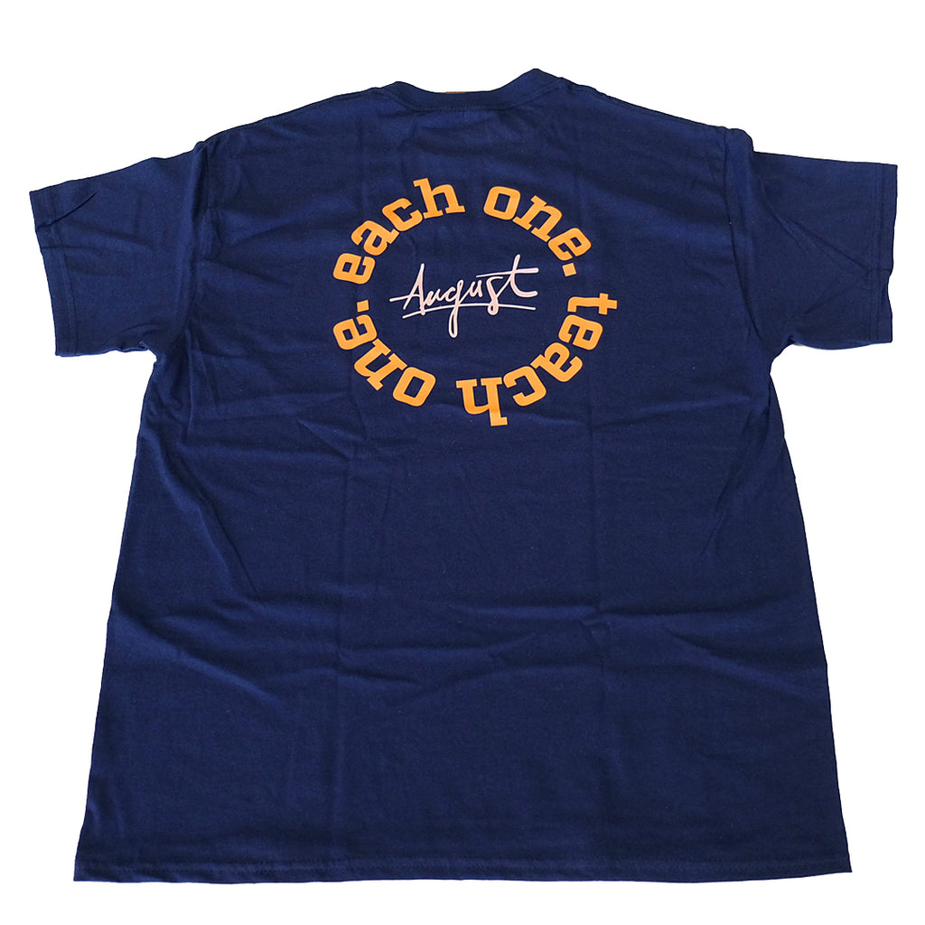 HeritageSKTBDS-August Attire - Each One Teach One T-Shirt - Navy  back