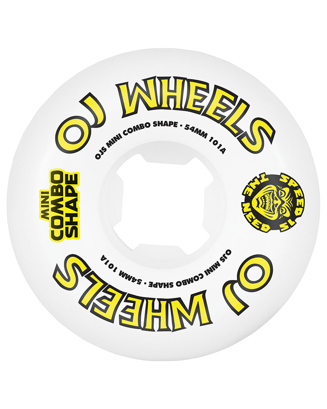 新品　OJ wheels DOUBLE DURO 54mm 101A 95A 54mm /101-95A Hardline White | Double Duro | OJ Skateboard Wheels
