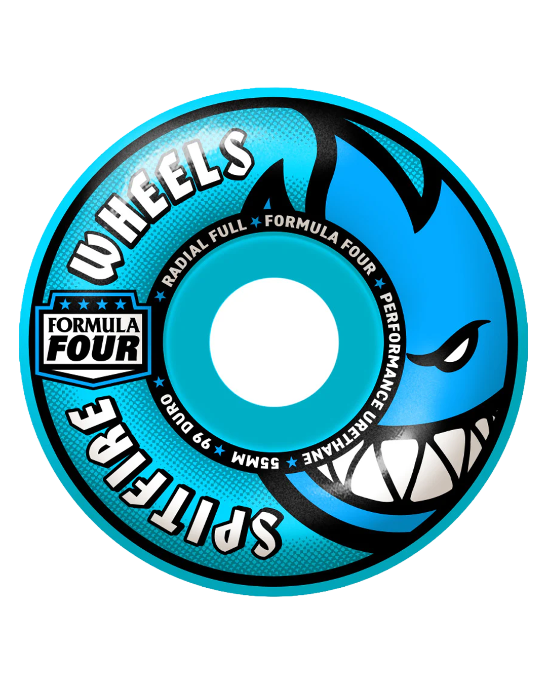 Heritage SKTBDS - Spitfire Wheels - F4 99 Radial Full Blue 55mm