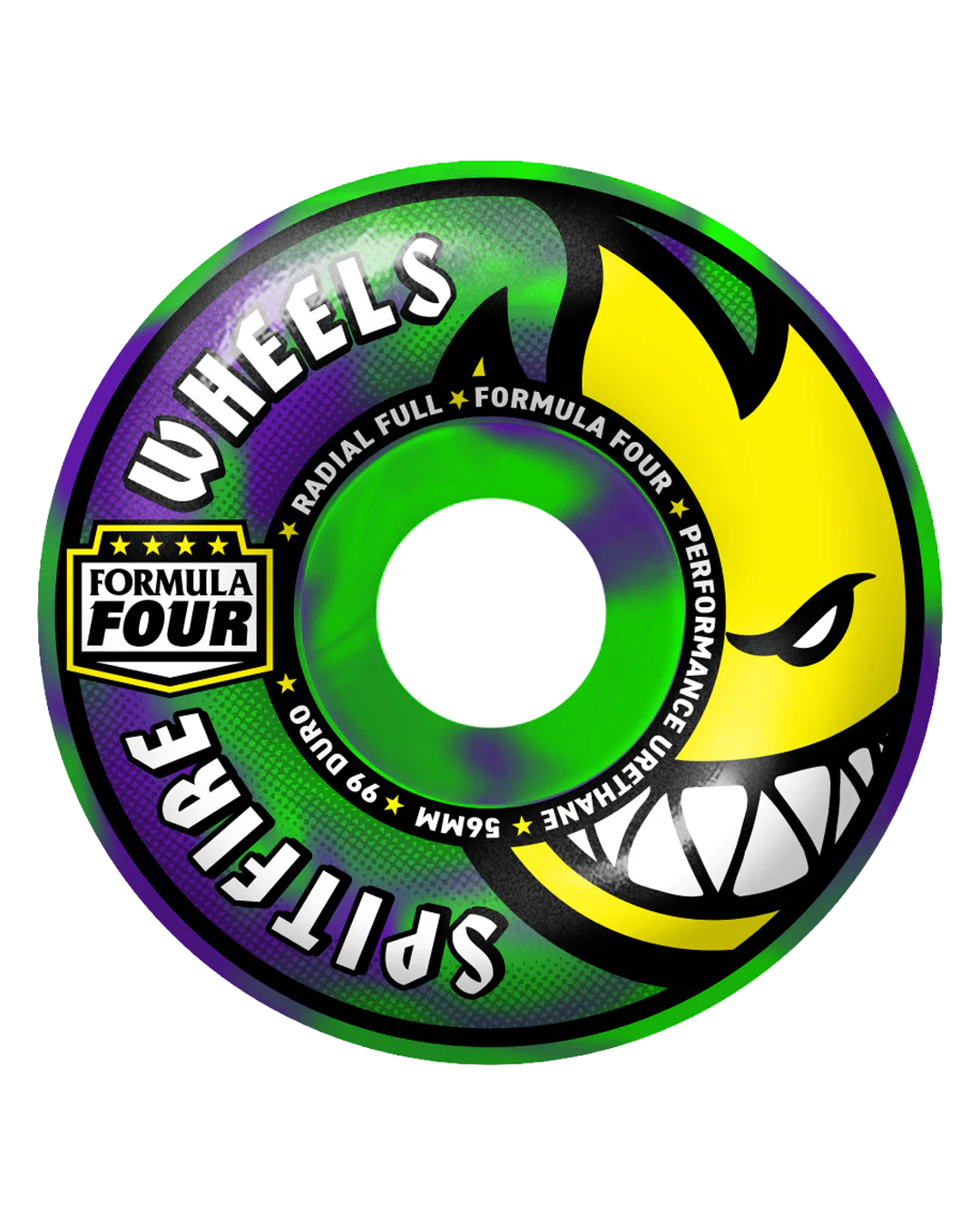 Heritage SKTBDS - Spitfire Wheels - F4 99 Radial Full Green/Purple