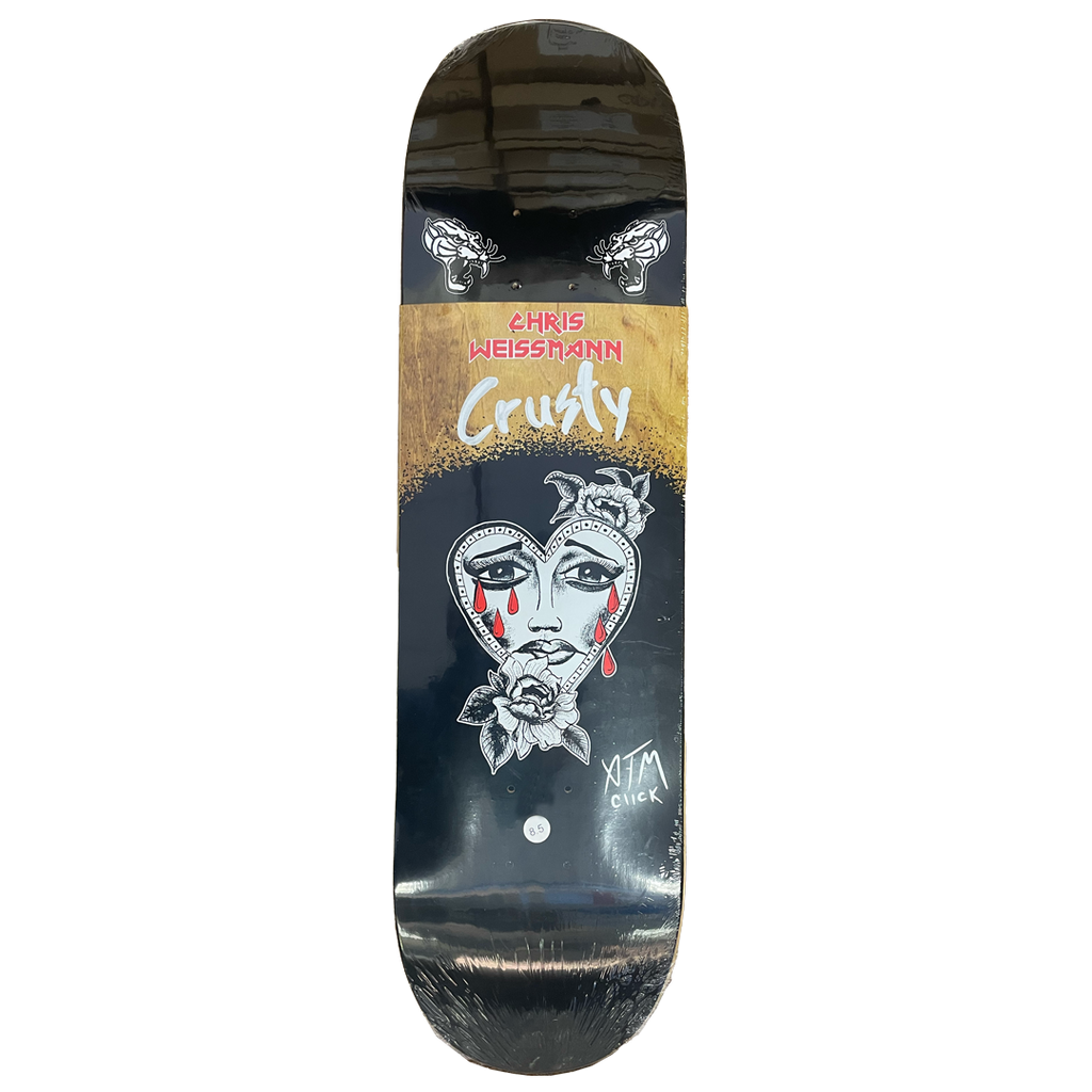 HeritageSKTBDS-ATM Click - Chris "Crusty" Weissman "Heart" - Skateboard Deck
