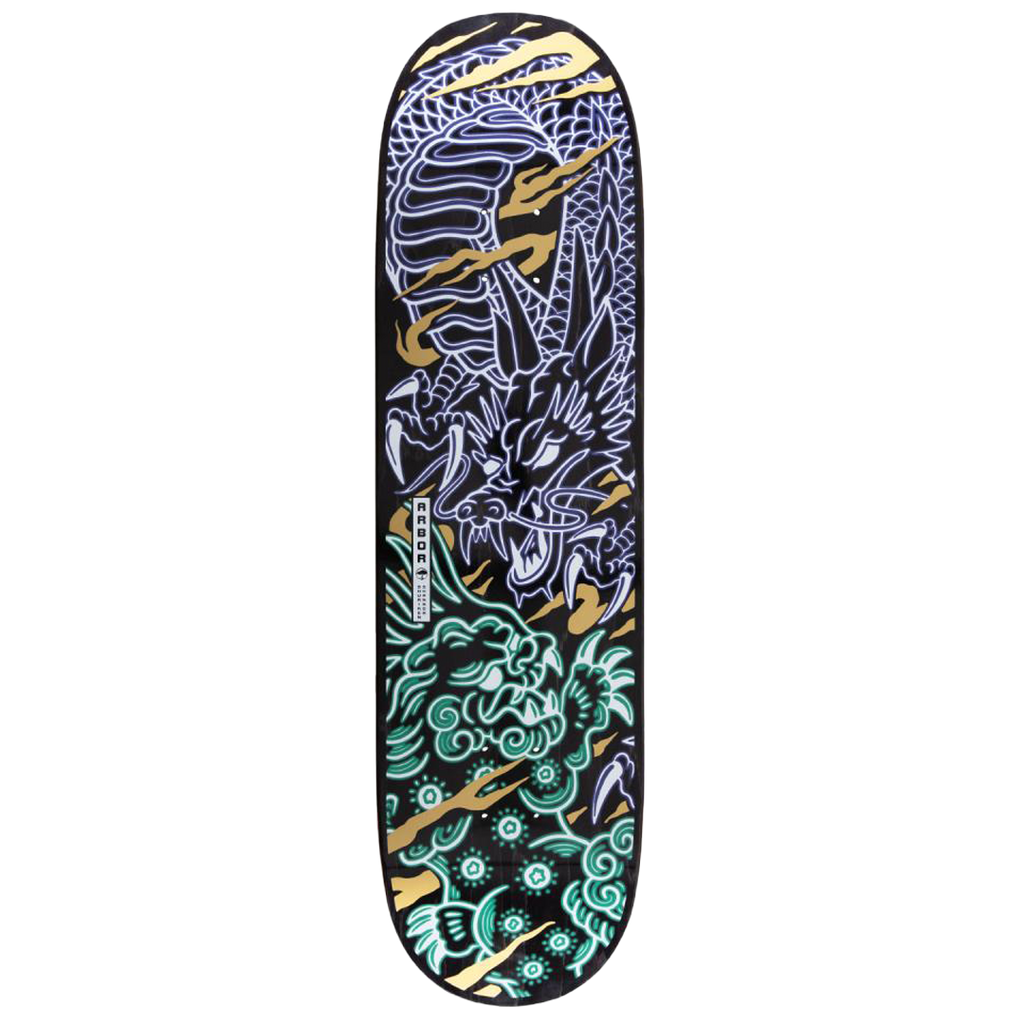 HeritageSKTBDS-Arbor - Shuriken 8.5 Dragon Foo - Skateboard Deck