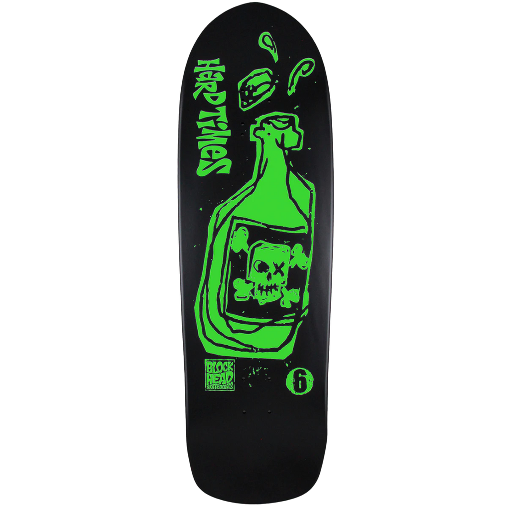Heritage-SKTBDS-Blockhead - Hard Times 6 “reissue” modern - Black Dip - Skateboard Deck