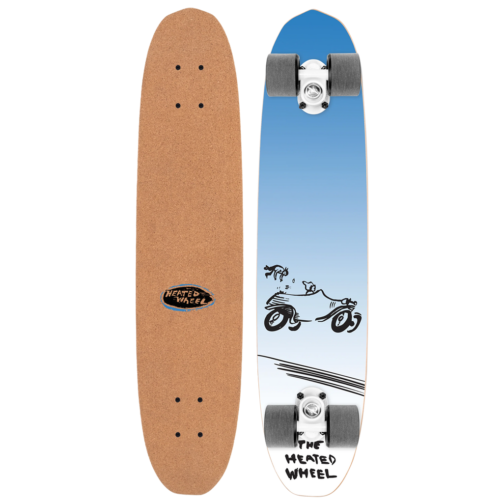 HeritageSKTBDS-Heated Wheel -  Buggy Cork top Polarizer - Complete Skateboard