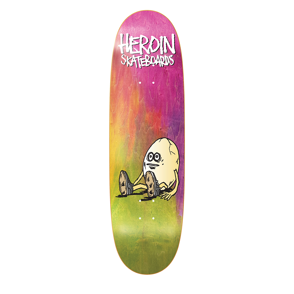 HeritageSKTBDS-Heroin - Rainbow Egg 9.125 x 32 - Skatebaord Deck