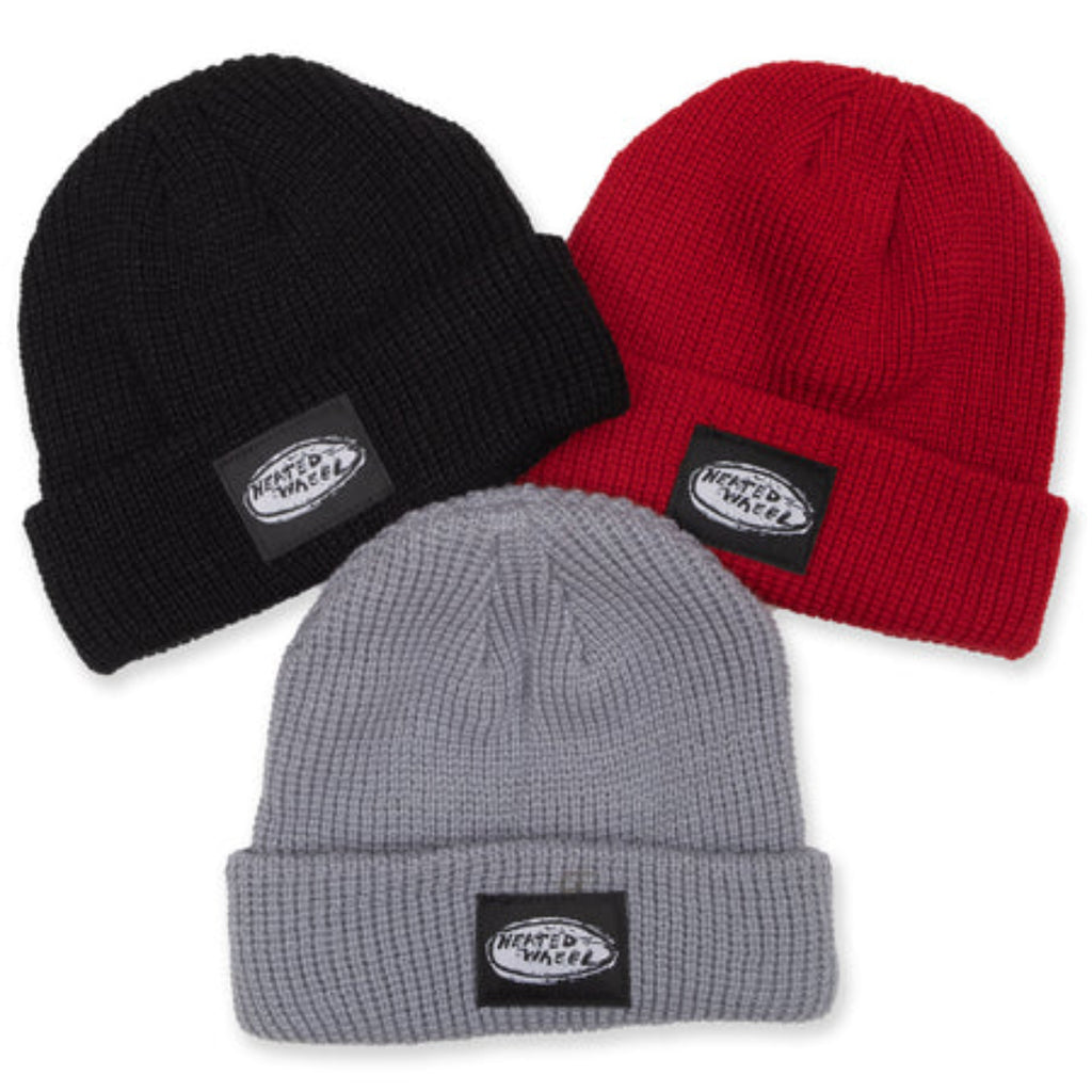 HeritageSKTBDS-Heated Wheel - Oval Beanie - black - burgundy