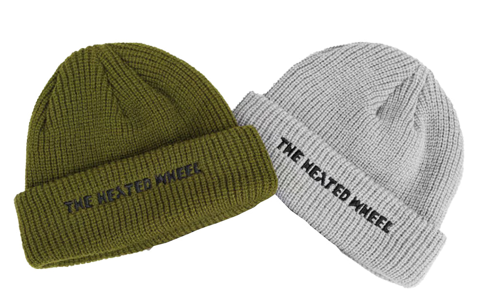 HeritageSKTBDS-Heated Wheel - Sire Script Beanie - gray